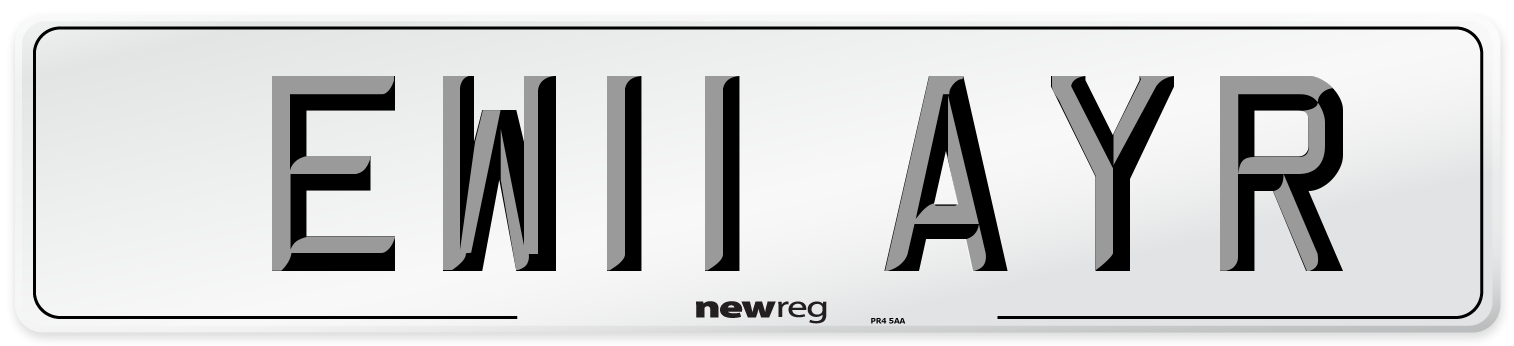 EW11 AYR Number Plate from New Reg